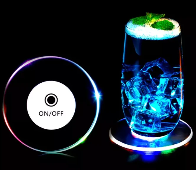 bar luminous drink cup mat bar luminous drink cup mat