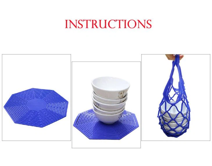 Flexible Silicone Net Mesh Bag Bottle Fruit Holder