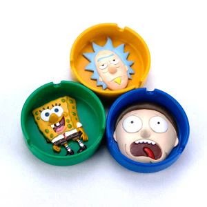 Tùy chỉnh dễ thương phim hoạt hình Silicone Cao su Ashtray
