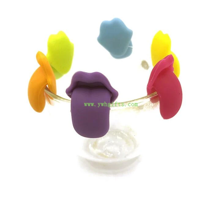 2019 Đảng Nguồn cung cấp Silicone thủy tinh Rượu uống đánh dấu quyến rũ