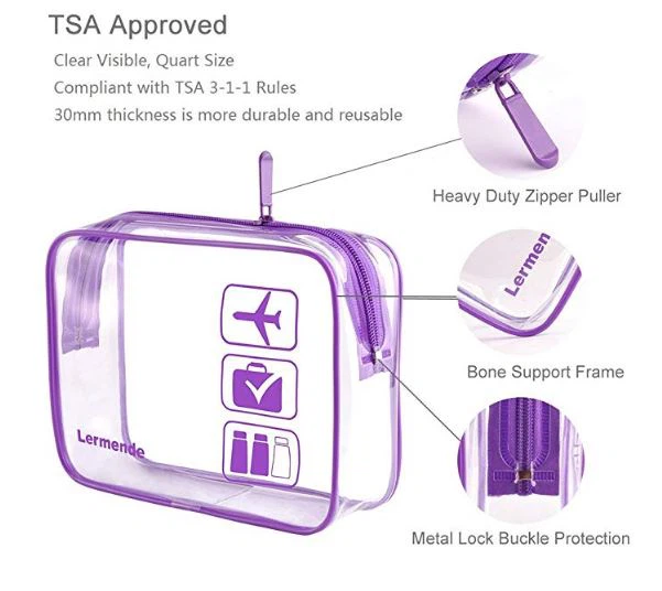 PVC Plastic Kit Storage Airport Bag Travel Set