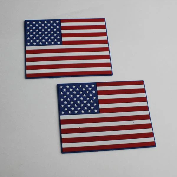 Heart Shaped French Flag PVC Coaster Placemat