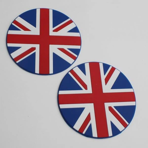 Heart Shaped French Flag PVC Coaster Placemat