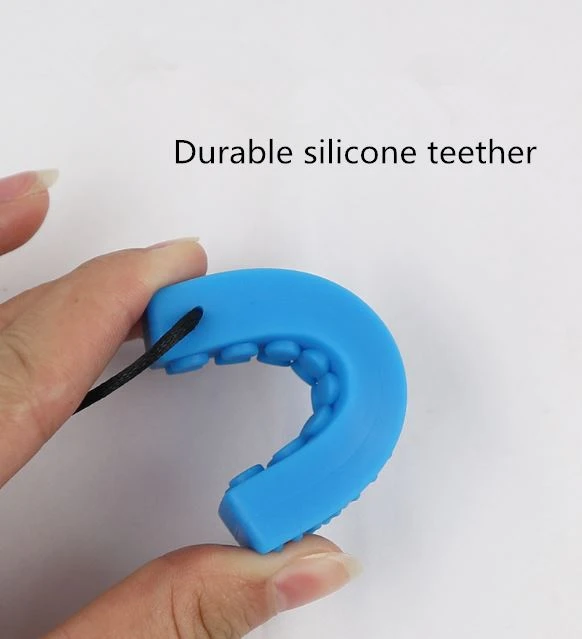 Silicone Chewy Necklace Teether Stick For Autism Kids