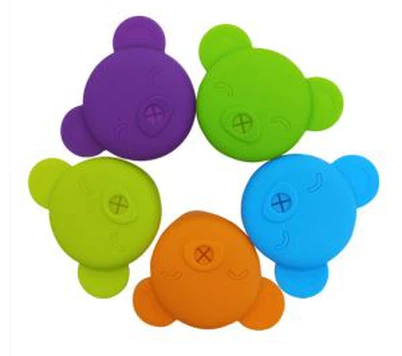 Nắp cốc chống tràn lớp silicone chống tràn thực phẩm Nắp cốc tập cho bé