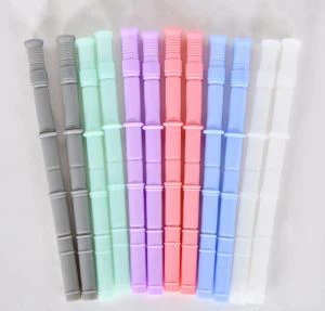 Ống hút silicone tái sử dụng cấp rơm có thể gập lại cho trẻ em