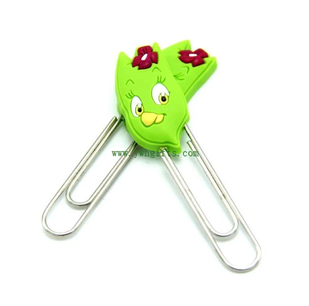 Hot Selling Soft PVC Rubber 2D Or 3D Cartoon Bookmark With Magnet