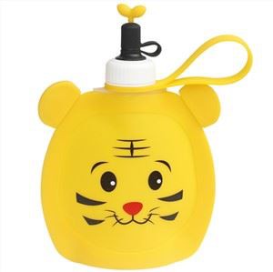 BPA Miễn phí Silicone Có thể thu gọn Chai nước có thể gập lại Túi nước hoạt hình trẻ em