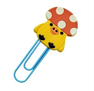 Quà tặng khuyến mãi Cartoon 3D Pvc Bookmark Rubber Clip